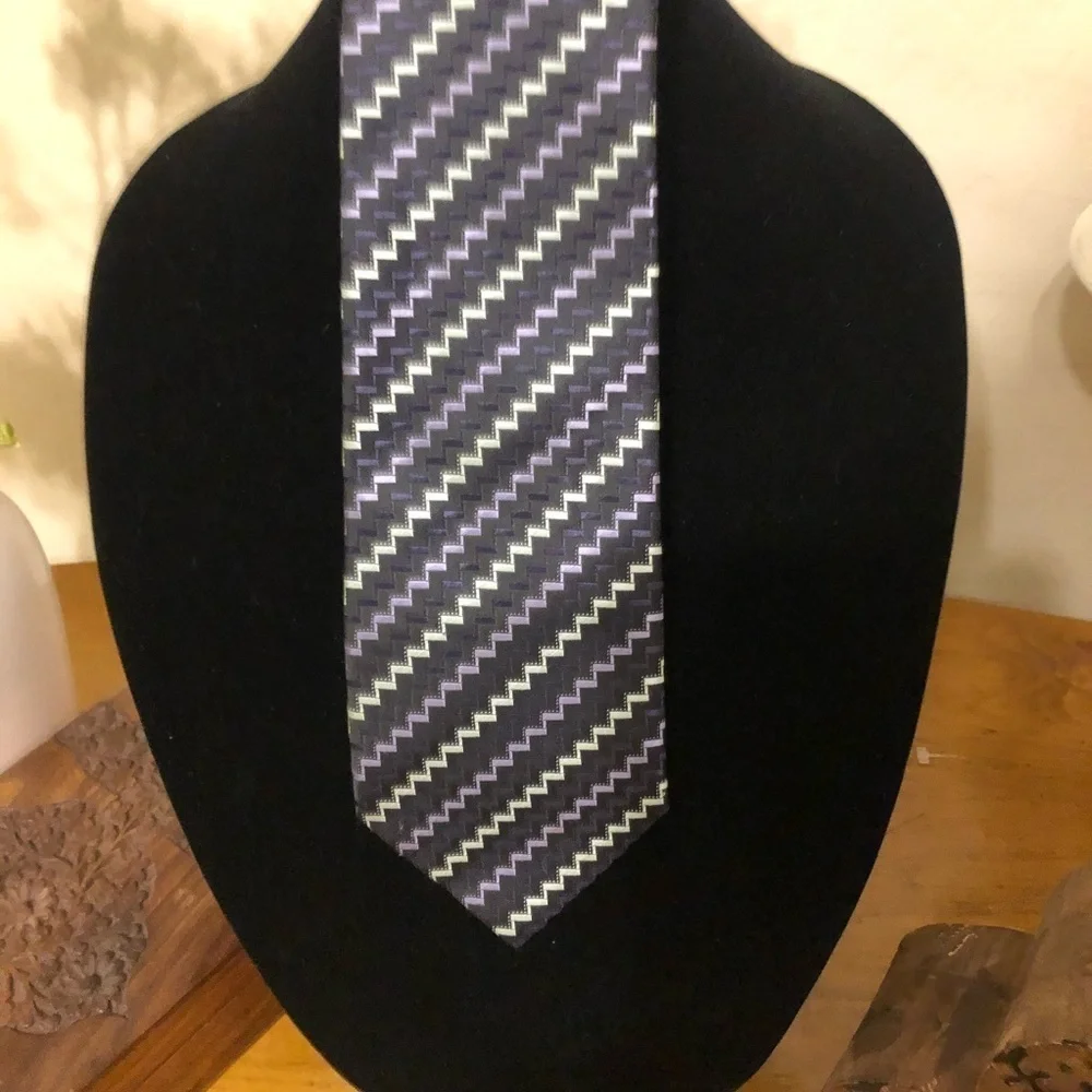 Alexander Julian Paisley Colours Purple Tie
